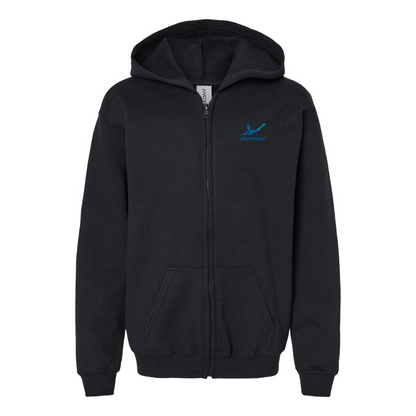 Gildan Heavy Blend Youth AkzoNobel Logo Full Zip Hooded Sweatshirt