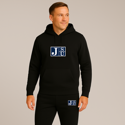 Men's Jackson State Tigers Logo Hoodie Joggers Set