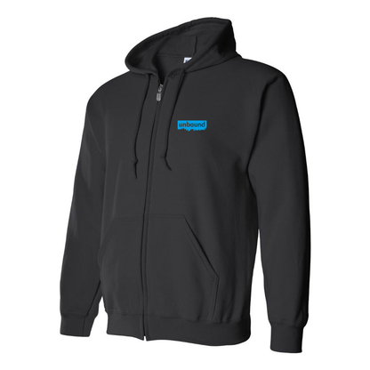 Men's Unbound Live Logo  Zipper Hoodie