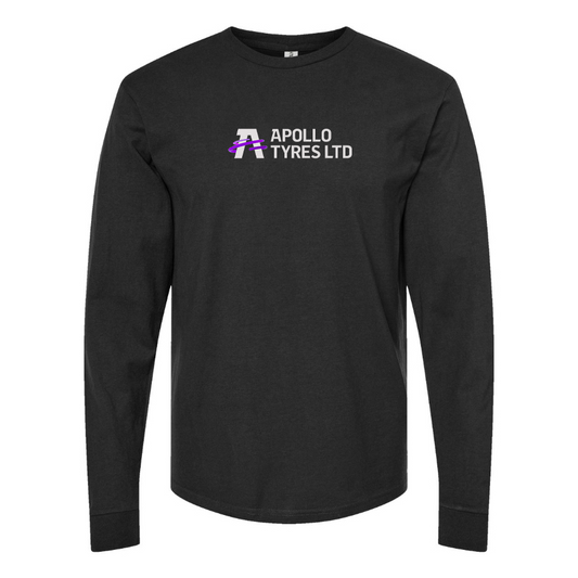 Men's Apollo Tyres Logo Cotton Long Sleeve T-Shirt