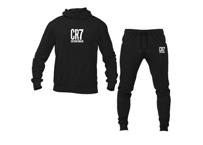 Men's CR7 Logo Hoodie Joggers Set