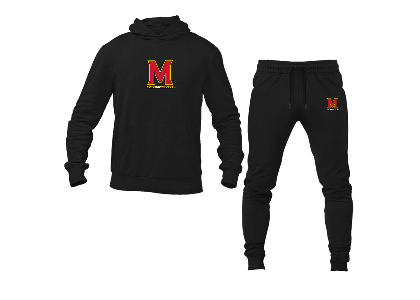 Men's Maryland Terrapins Logo Hoodie Joggers Set
