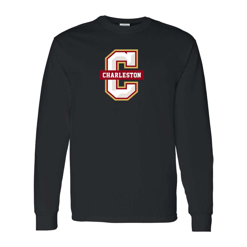 Men's  Charleston Cougars Gildan Heavy Cotton Long Sleeve T-Shirt