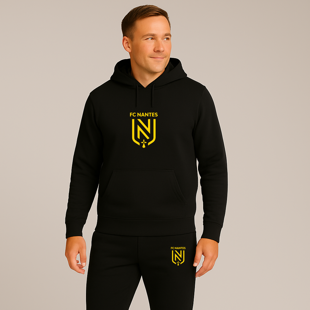 Men's FC Nantes Soccer Logo Hoodie Joggers Set