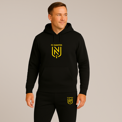 Men's FC Nantes Soccer Logo Hoodie Joggers Set