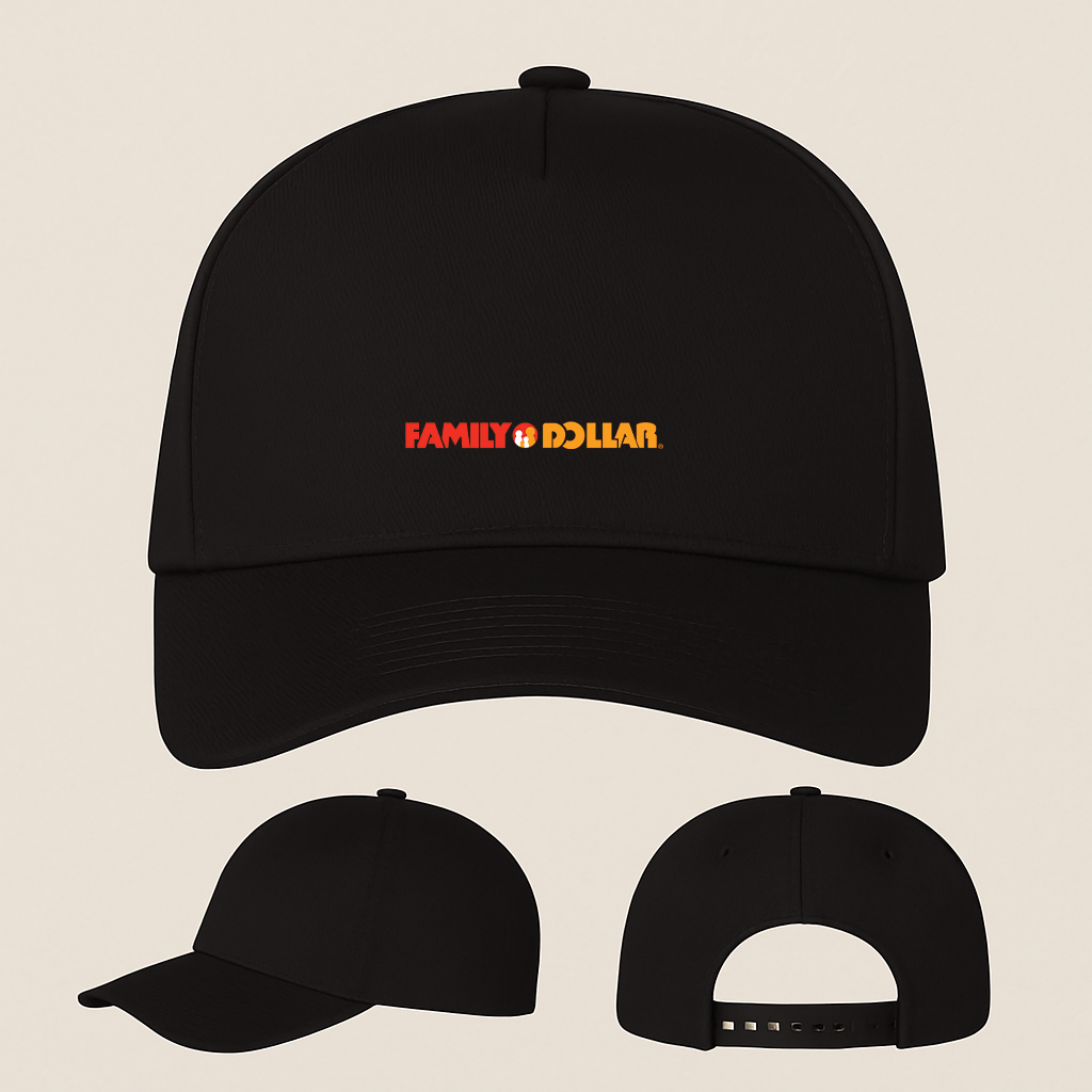 Family Dollar Logo Five Panel Twill Snapback Cap