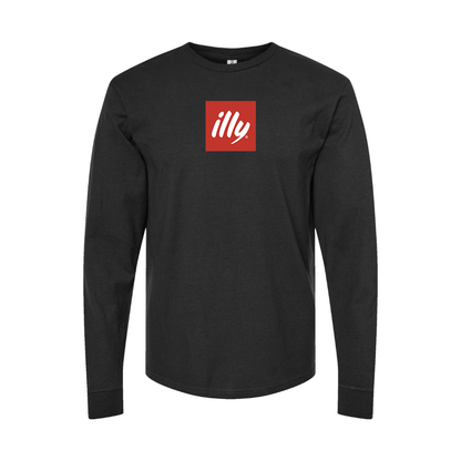 Youth Illy Logo Cotton Long Sleeve T-Shirt