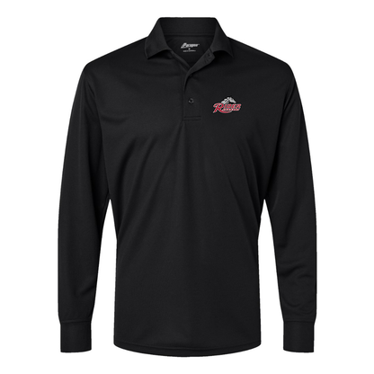 Men's Rider Broncs Logo Paragon Prescott Long Sleeve Polo