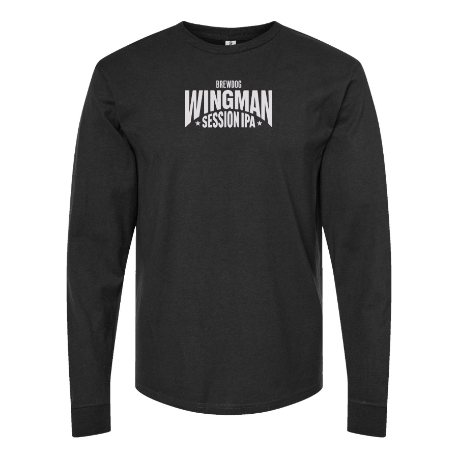 Men's Wingman  Logo Cotton Long Sleeve T-Shirt