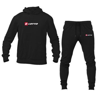 Men's Lotto Logo Hoodie Joggers Set