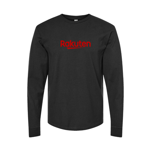 Youth Rakuten Logo Cotton Long Sleeve T-Shirt