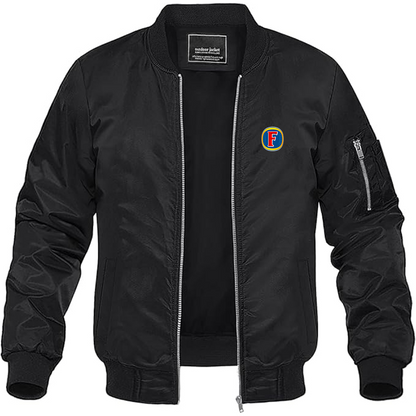 Men's  Fosters Logo Lightweight Bomber Jacket Windbreaker Softshell Varsity Jacket Coat