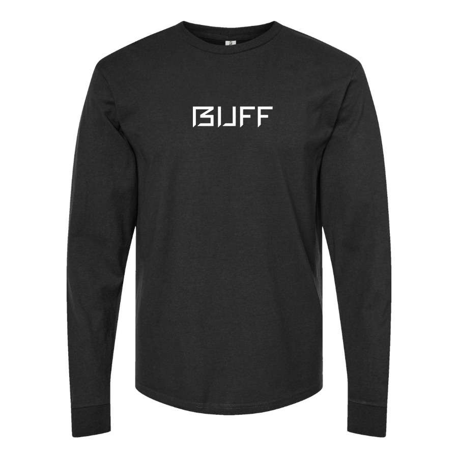 Men's Buff Logo Cotton Long Sleeve T-Shirt