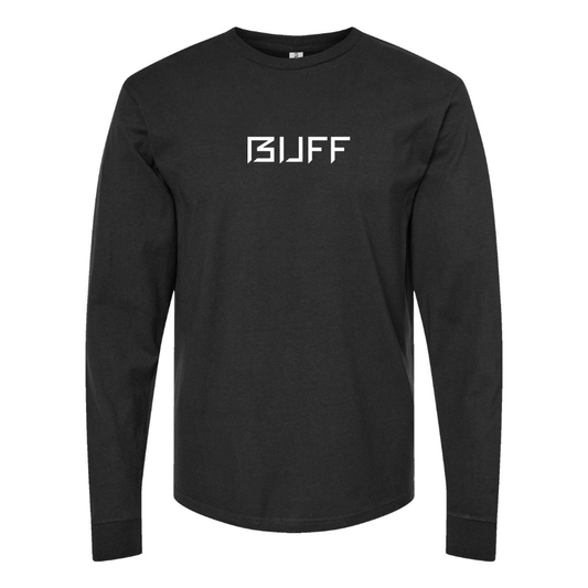 Men's Buff Logo Cotton Long Sleeve T-Shirt