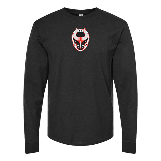 Youth Birmingham Bulls Logo Cotton Long Sleeve T-Shirt