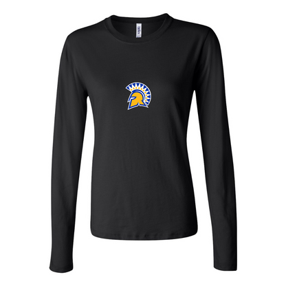BELLA CANVAS Women’s San Jose State Spartans Logo Jersey Long Sleeve Tee