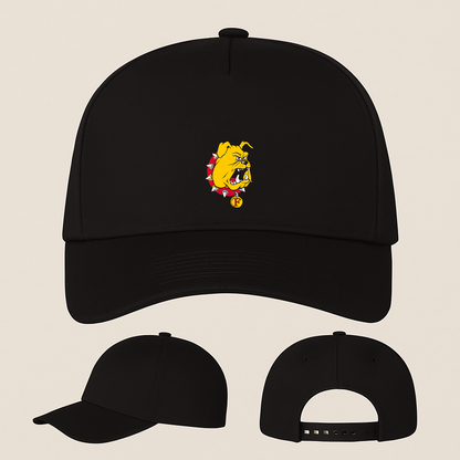 Ferris State Bulldogs Logo Five Panel Twill Snapback Cap