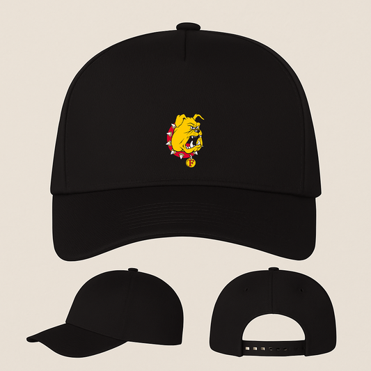 Ferris State Bulldogs Logo Five Panel Twill Snapback Cap