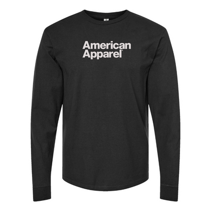 Men's American Apparel Logo Cotton Long Sleeve T-Shirt
