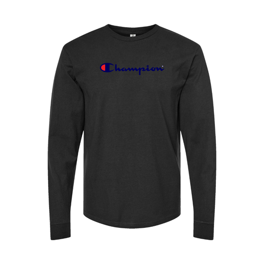 Youth  Champion Logo Cotton Long Sleeve T-Shirt