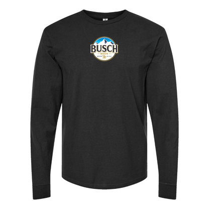 Men's Busch Logo Cotton Long Sleeve T-Shirt