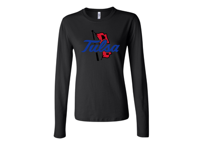 BELLA CANVAS Women’s Tulsa Golden Hurricane Jersey Long Sleeve Tee