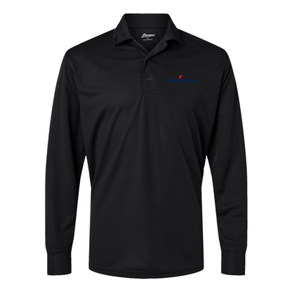 Men's Air France Logo Paragon Prescott Long Sleeve Polo