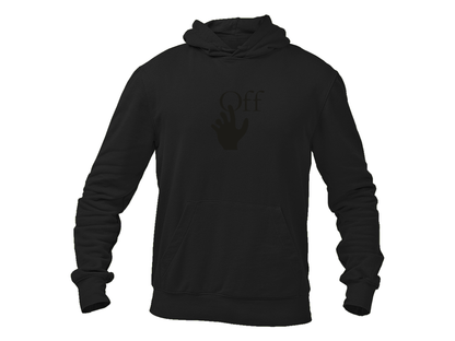 Men's Off-White Hand Gildan  Heavy Blend Hooded Sweatshirt