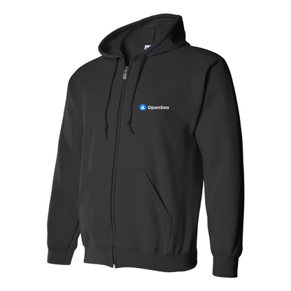 Men's OpenSea Logo Zipper Hoodie