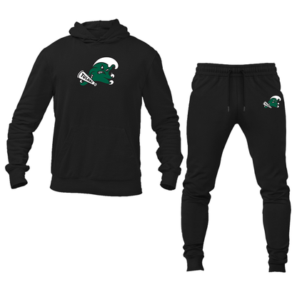 Men's Tulane Green Wave Logo Hoodie Joggers Set