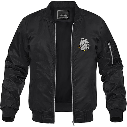Men's Minnesota Duluth Bulldogs Logo Lightweight Bomber Jacket Windbreaker Softshell Varsity Jacket Coat