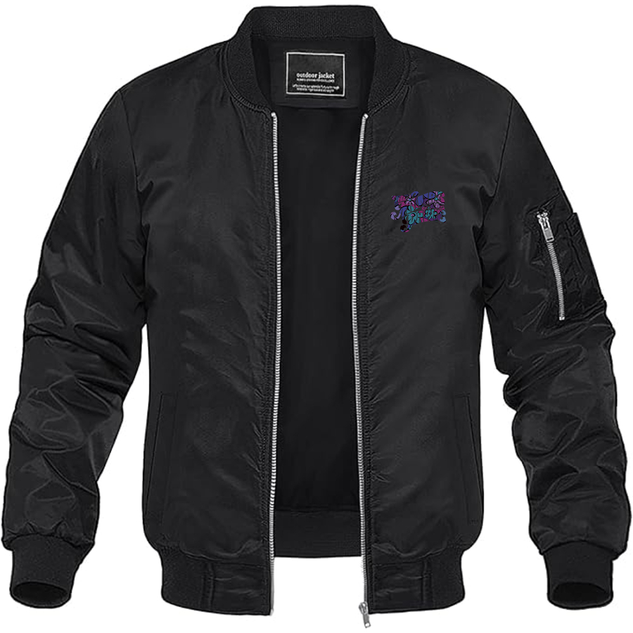 Men's The Mamas & The Papas Logo Lightweight Bomber Jacket Windbreaker Softshell Varsity Jacket Coat