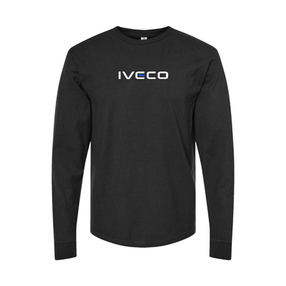 Youth Iveco Logo Cotton Long Sleeve T-Shirt
