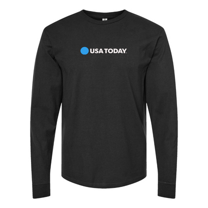 Men's USA Today Logo Cotton Long Sleeve T-Shirt