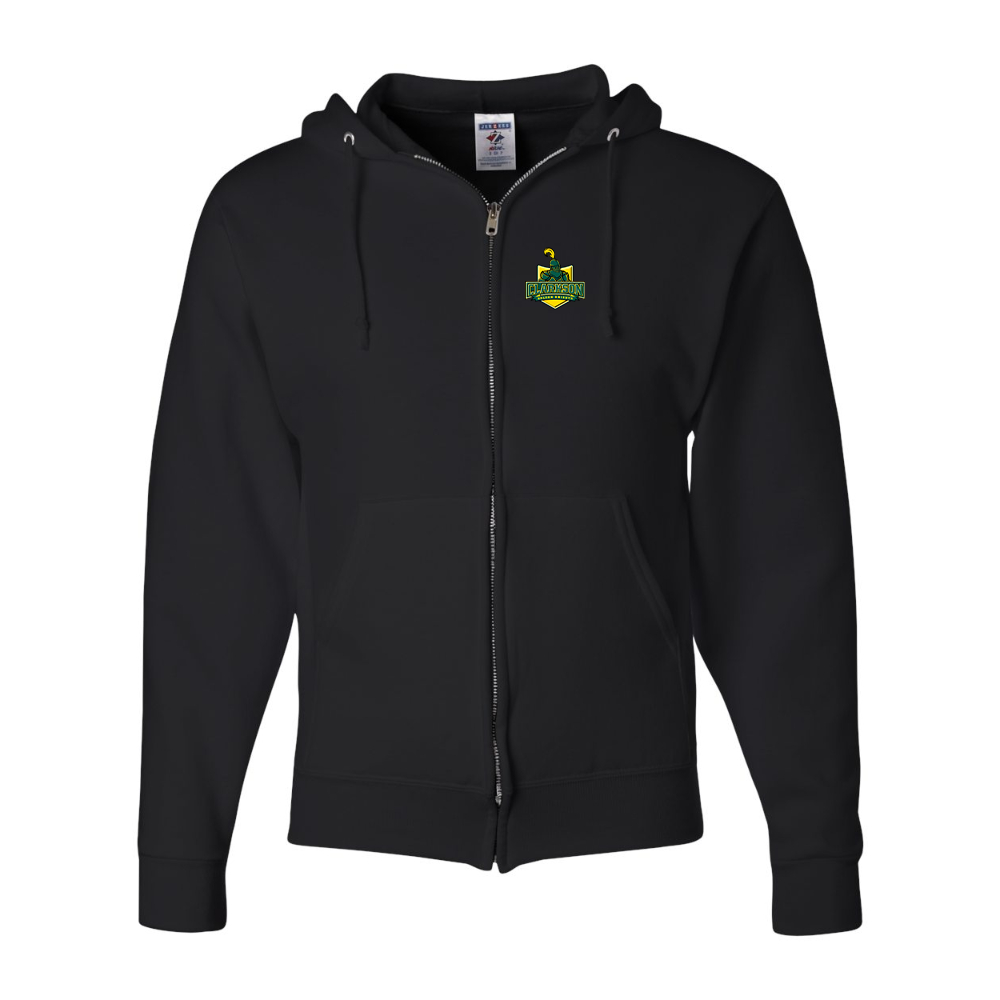 Men's Clarkson Golden Knights JERZEES NuBlend Full-Zip Hooded Sweatshirt