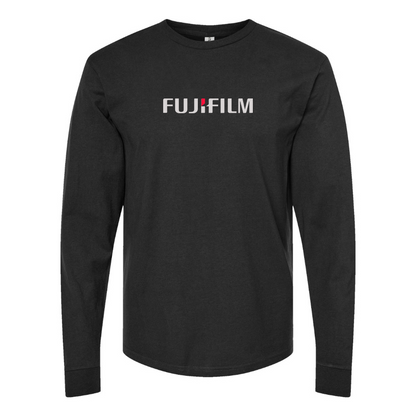 Men's Fujifilm Logo Cotton Long Sleeve T-Shirt