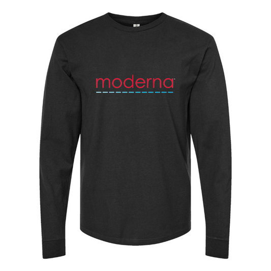 Men's Moderna Logo Cotton Long Sleeve T-Shirt
