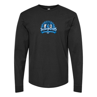 Youth Saint Peters Peacocks Logo Cotton Long Sleeve T-Shirt