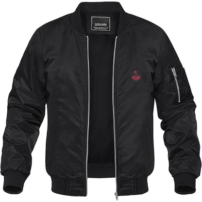 Men's AFC Bournemouth Soccer Logo Lightweight Bomber Jacket Windbreaker Softshell Varsity Jacket Coat