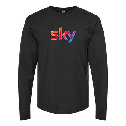 Men's Sky Logo Long Sleeve T-Shirt