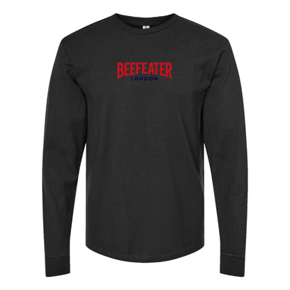 Men's Beefeater Logo Cotton Long Sleeve T-Shirt