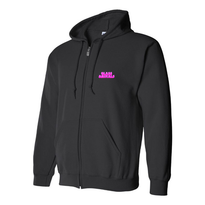 Men's Glass Animals Logo Zipper Hoodie