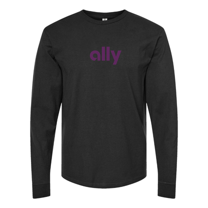 Men's Ally Financial Logo Cotton Long Sleeve T-Shirt