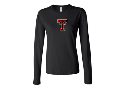 BELLA CANVAS Women’s Texas Tech Red Raiders Jersey Long Sleeve Tee