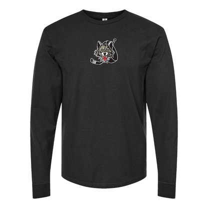Youth Chicago Wolves Logo Cotton Long Sleeve T-Shirt