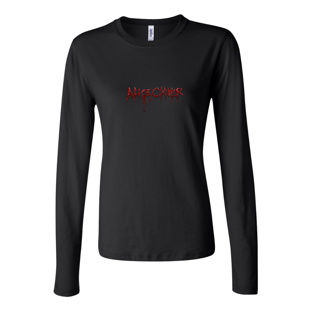 BELLA CANVAS Women’s Alice Cooper Logo Jersey Long Sleeve Tee