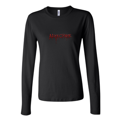 BELLA CANVAS Women’s Alice Cooper Logo Jersey Long Sleeve Tee