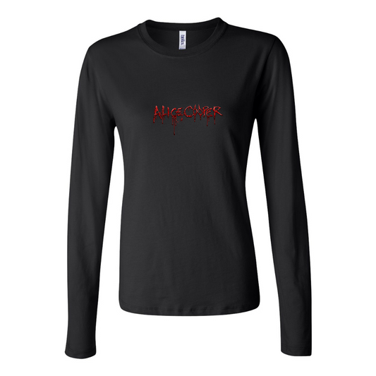 BELLA CANVAS Women’s Alice Cooper Logo Jersey Long Sleeve Tee