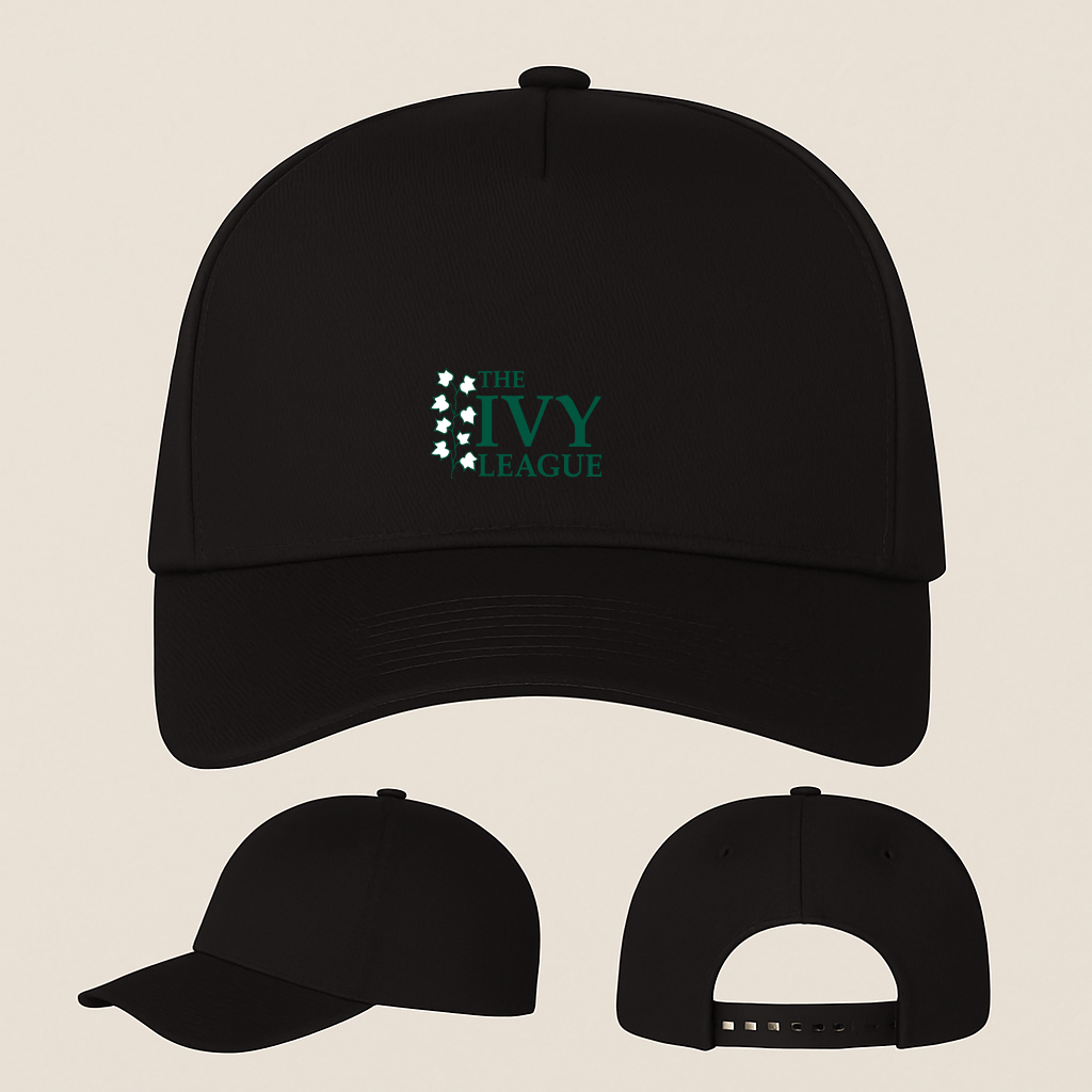 Ivy League Logo Five Panel Twill Snapback Cap