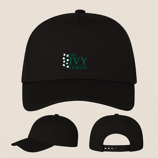 Ivy League Logo Five Panel Twill Snapback Cap